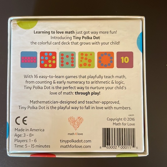 Tiny Polka Dot Math Game - Picture 2 of 2